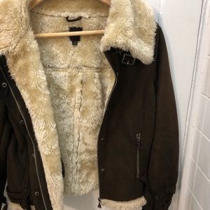 🌹EXPRESS Brown Suede Jacket